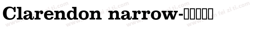 Clarendon narrow字体转换